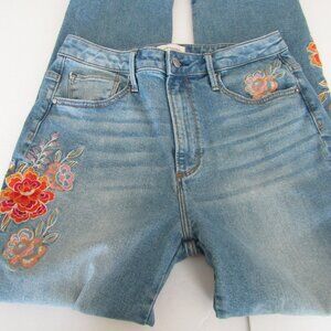 Driftwood Stella Embroidered Jeans, EUC, size 29